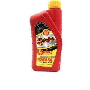 77 Cycles Schaeffer's 20w-50 Synthetic Plus Motor Cycle Oil Extreme V-Twin Designed for V-Twin, Air cooled & high-performance gasoline engines.