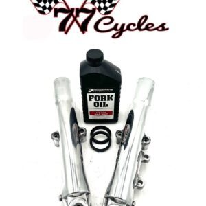 77 Cycles HD 2000-2006 Polished Aluminum Harley SoftTail Fork Lowers 41mm OEM G592-R (L)