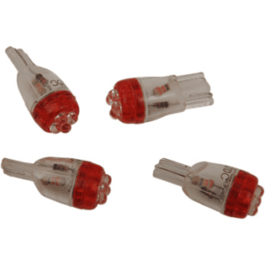 DRAG SPECIALTIES Mini Wedge LED Bulb - Red 2060-0007