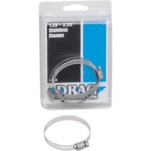 DRAG SPECIALTIES Worm Clamp Stainless Steel - 1.25"-2.25" 1861-0672