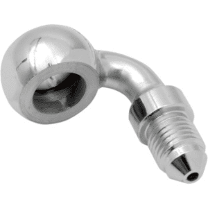DRAG SPECIALTIES Chrome Steel Banjo Fitting - 3/8" - 90° DS098151
